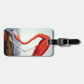 アメリカのフラミンゴ ラゲッジタグ (正面横)