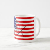 アメリカのフリーメーソン会員 コーヒーマグカップ (正面右)