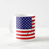 アメリカのフリーメーソン会員 コーヒーマグカップ (正面左)