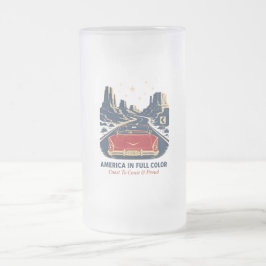 アメリカのフルカラービールマグ フロストグラスビールジョッキ