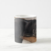 アメリカのブラックまたはシルバーキツネ(フルーペスフルボス) コーヒーマグカップ (中央)