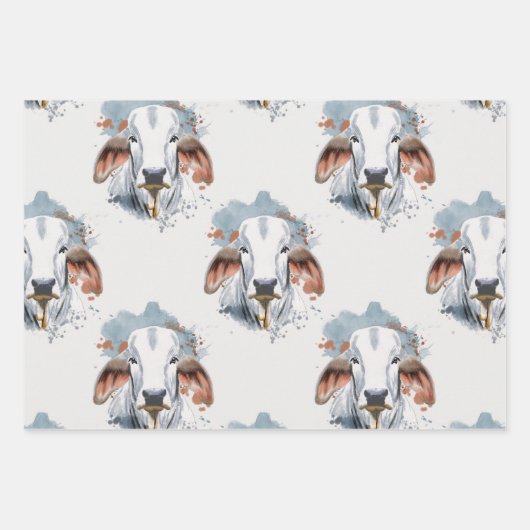 アメリカのブラフマン ラッピングペーパーシート (正面3)