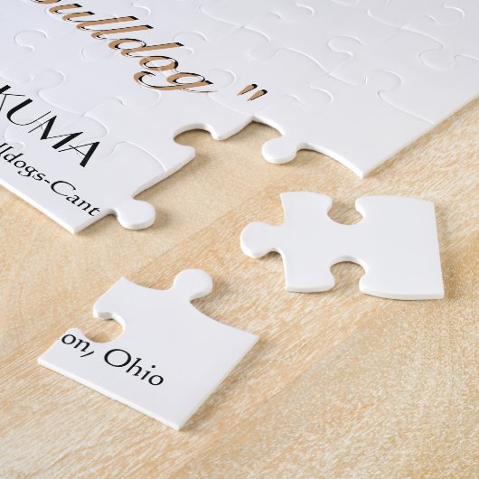 アメリカのブルドッグのプロフィール ジグソーパズル (側面)