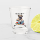 アメリカのブルドッグの飲酒は記憶喪失の原因となる可能性がある ショットグラス (正面)