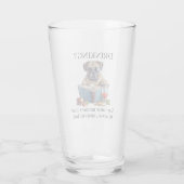 アメリカのブルドッグの飲酒は記憶喪失の原因となる可能性がある タンブラーグラス (裏面)