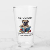 アメリカのブルドッグの飲酒は記憶喪失の原因となる可能性がある タンブラーグラス (正面)