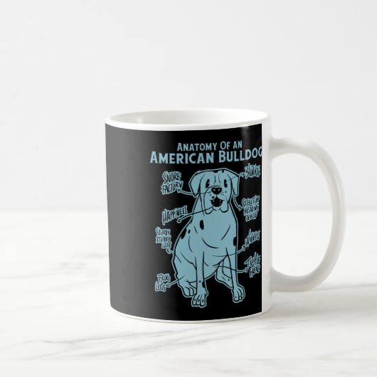 アメリカのブルドッグの コーヒーマグカップ (右)