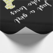 アメリカのブルドッグを愛する女の子 ラッピングペーパー (角)