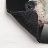 アメリカのブルドッグオンブラック マウスパッド (コーナー)