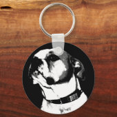 アメリカのブルドッグキーチェーン キーホルダー (正面)