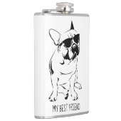 アメリカのブルドッグスケッチ フラスク (右)