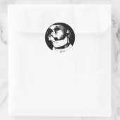 アメリカのブルドッグステッカー ラウンドシール (バッグ)