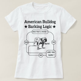 アメリカのブルドッグバーキング論理犬愛好家の子犬 Tシャツ