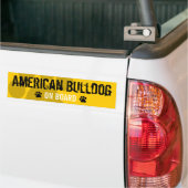 アメリカのブルドッグ船上に バンパーステッカー (トラック上)