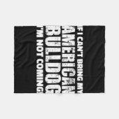 アメリカのブルドッグ英語ブルドッグ愛好家ギフト フリースブランケット (正面(横))