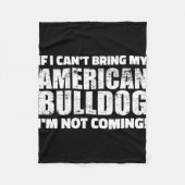 アメリカのブルドッグ英語ブルドッグ愛好家ギフト フリースブランケット (正面)