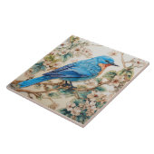 アメリカのブルーバードブライトブルー羽毛 タイル (側面)