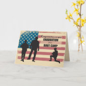 アメリカのブートキャンプ卒業兵動揺して士 カード (黄色い花)