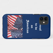 アメリカのプライドの愛国心が強い電話箱 Case-Mate iPhoneケース (裏面(横))