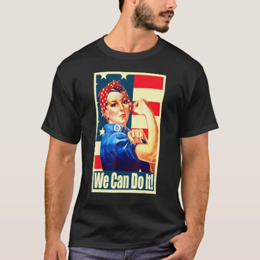 アメリカのプロパガンダポスター Tシャツ (正面)