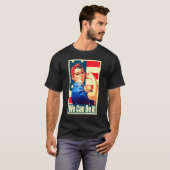 アメリカのプロパガンダポスター Tシャツ (正面フル)