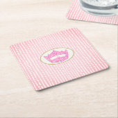 アメリカのページェントの冠 スクエアペーパーコースター (アングル)