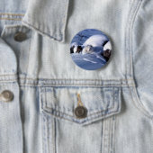 アメリカのホッキョクギツネ 缶バッジ (インサイチュ)