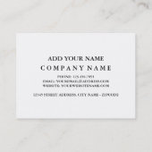 アメリカのボクサーの芸術のスケッチ 名刺 (裏面)