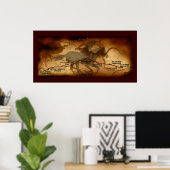 アメリカのポニー表現マップ・ルート・アート・ポスター ポスター (ホームオフィス)