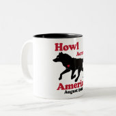 アメリカのマグを渡る喚き声 ツートーンマグカップ (正面左)