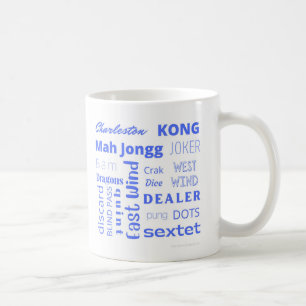 アメリカのマジョンカップ青い言葉 コーヒーマグカップ