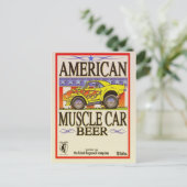アメリカのマッスルカービール ポストカード (スタンド正面)