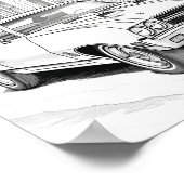 アメリカのマッスルカー大人の着色 ポスター (角)