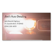 アメリカのマッスルカー2013ヘッドライト車の マグネット名刺 (正面)