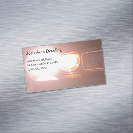 アメリカのマッスルカー2013ヘッドライト車の マグネット名刺