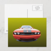 アメリカのマッスルカー ポストカード (正面/裏面)