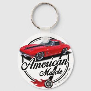 アメリカのマッスルレッド・スティングレイ キーホルダー