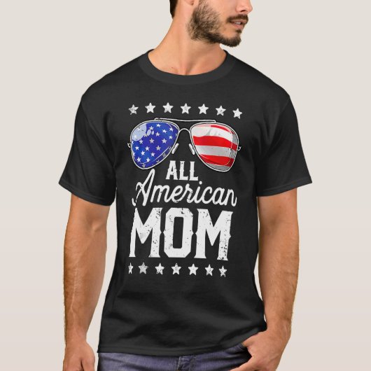 アメリカのママ 4th Of July 母の日 女性 Su Tシャツ (正面)