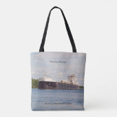 アメリカのマリナーがトートバッグの上に トートバッグ (裏面)