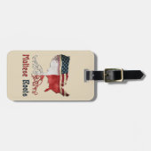 アメリカのマルチーズの根の荷物のラベルのテンプレート ラゲッジタグ (正面横)