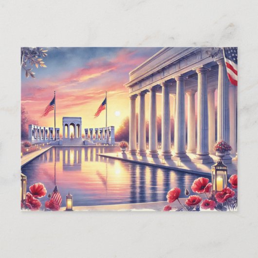 アメリカのメモリアルデー ポストカード (正面)