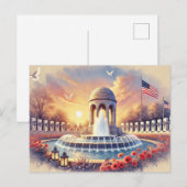 アメリカのメモリアルデー ポストカード (正面/裏面)