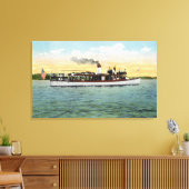 アメリカのメールボートアンクルサムの表示 キャンバスプリント (インサイチュ (リビング))