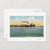 アメリカのメールボートアンクルサムの表示 ポストカード (正面/裏面)