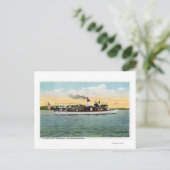 アメリカのメールボートアンクルサムの表示 ポストカード (スタンド正面)