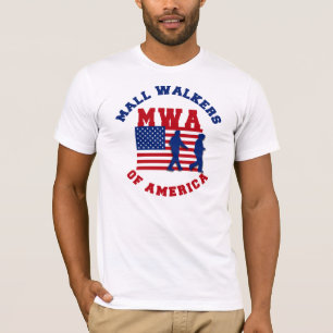 アメリカのモールの歩行者 Tシャツ