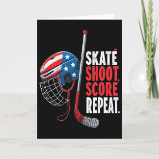 アメリカのユースアイスホッケージャージー アイスボーイズホッケー 誕生日 カード