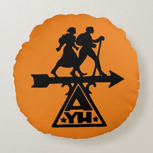 アメリカのユース・ホステル ラウンドクッション (正面)