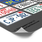 アメリカのライセンスプレートのポスター – 1973 ポスター (角)