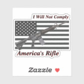 アメリカのライフル米国旗Iは準拠しない シール (シート)